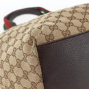 GUCCI GG Canvas Web Sherry Line Tote Bag Beige 131230 Auth ep12560-11