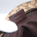 GUCCI GG Canvas Web Sherry Line Tote Bag Beige 131230 Auth ep12560-16