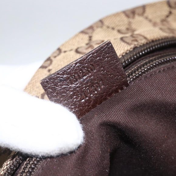 GUCCI GG Canvas Web Sherry Line Tote Bag Beige 131230 Auth ep12560