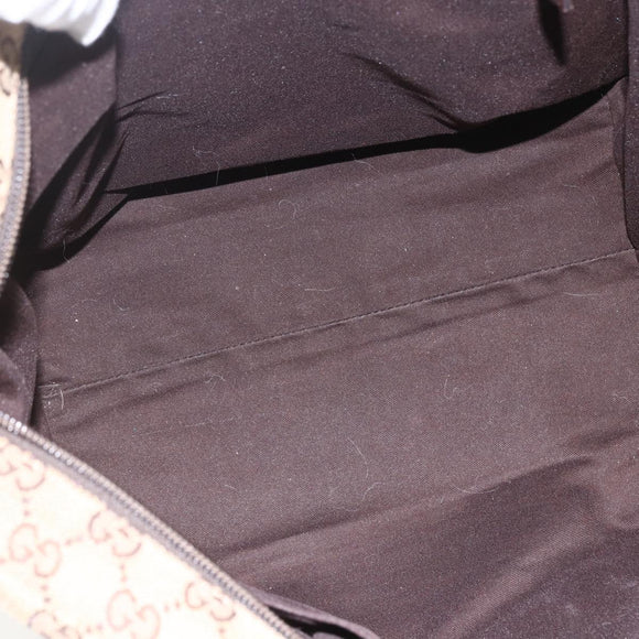 GUCCI GG Canvas Web Sherry Line Tote Bag Beige 131230 Auth ep12560