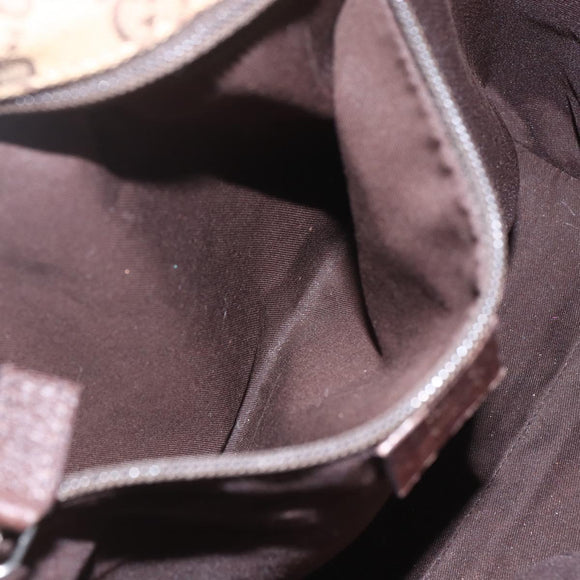 GUCCI GG Canvas Web Sherry Line Tote Bag Beige 131230 Auth ep12560