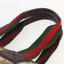 GUCCI GG Canvas Web Sherry Line Tote Bag Beige 131230 Auth ep12560-8