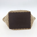 GUCCI GG Canvas Web Sherry Line Tote Bag Beige 131230 Auth ep12560-9