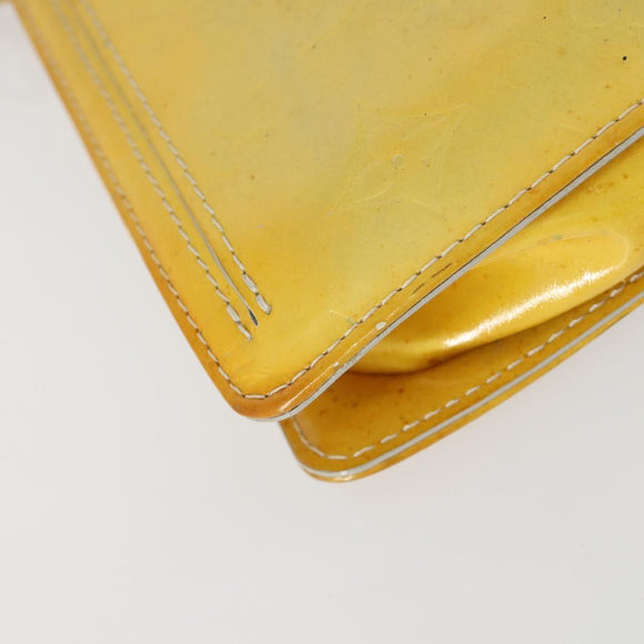 LOUIS VUITTON Monogram Vernis Motto Accessory Pouch Gris M91030 LV Auth ep12561