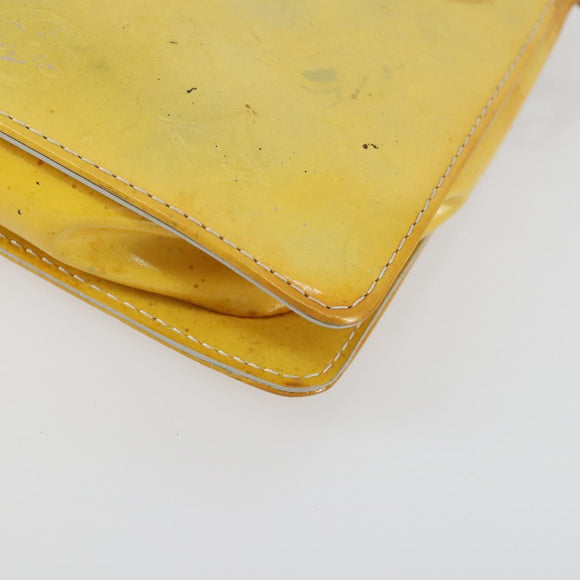 LOUIS VUITTON Monogram Vernis Motto Accessory Pouch Gris M91030 LV Auth ep12561