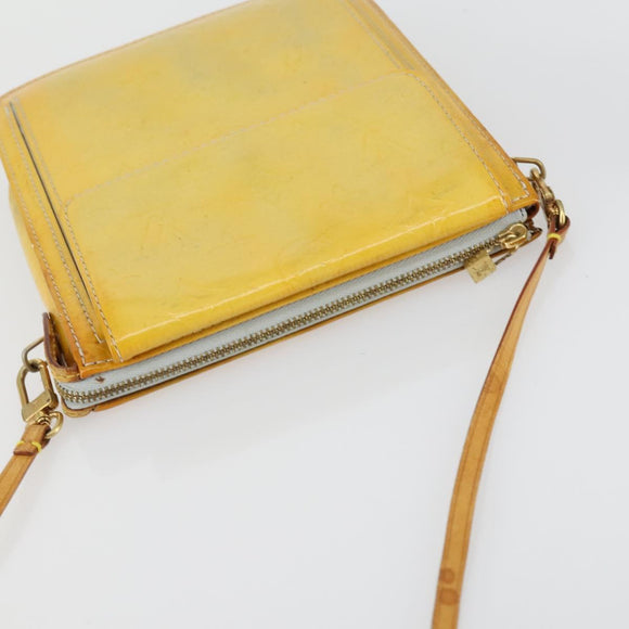 LOUIS VUITTON Monogram Vernis Motto Accessory Pouch Gris M91030 LV Auth ep12561