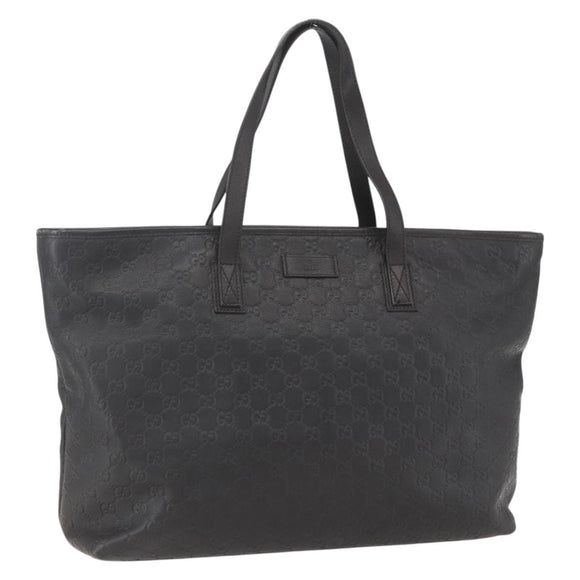 GUCCI GG Canvas Guccissima Tote Bag Leather Brown Gold 211120 Auth ep12564