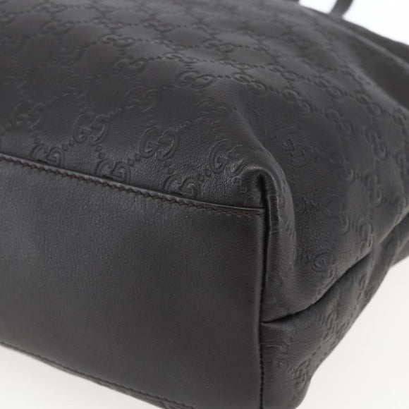 GUCCI GG Canvas Guccissima Tote Bag Leather Brown Gold 211120 Auth ep12564