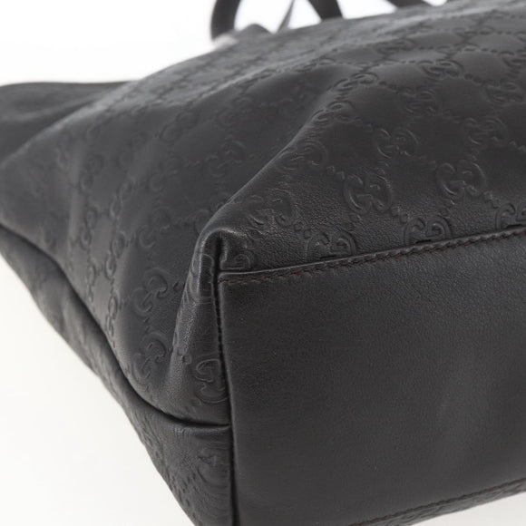 GUCCI GG Canvas Guccissima Tote Bag Leather Brown Gold 211120 Auth ep12564