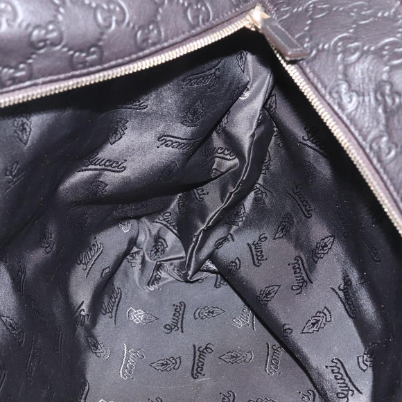 GUCCI GG Canvas Guccissima Tote Bag Leather Brown Gold 211120 Auth ep12564