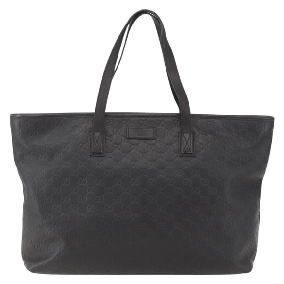 GUCCI GG Canvas Guccissima Tote Bag Leather Brown Gold 211120 Auth ep12564