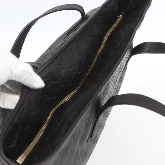 GUCCI GG Canvas Guccissima Tote Bag Leather Brown Gold 211120 Auth ep12564