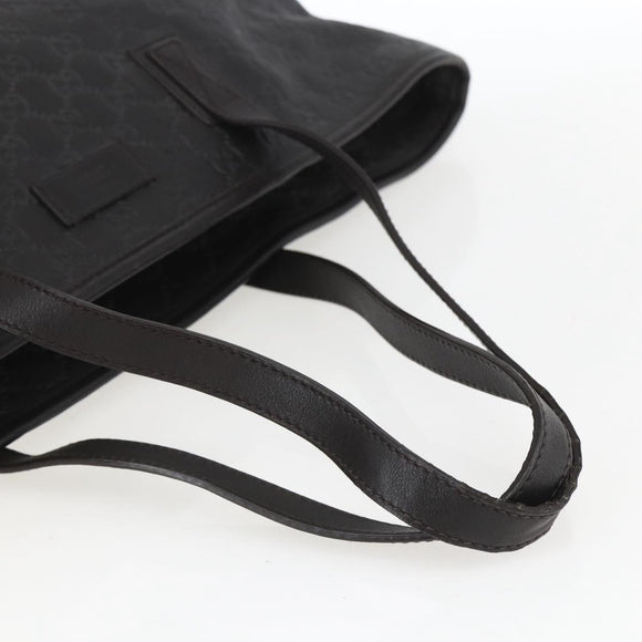 GUCCI GG Canvas Guccissima Tote Bag Leather Brown Gold 211120 Auth ep12564