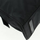 PRADA Hand Bag Nylon Leather Black Silver Auth ep12566-16