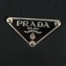 PRADA Hand Bag Nylon Leather Black Silver Auth ep12566-18