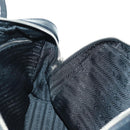 PRADA Hand Bag Nylon Leather Black Silver Auth ep12566-22