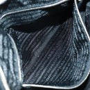 PRADA Hand Bag Nylon Leather Black Silver Auth ep12566-25