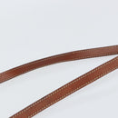 CELINE Macadam Canvas Hand Bag PVC Leather 2way Brown Gold Auth ep12572-10