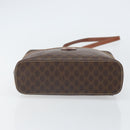 CELINE Macadam Canvas Hand Bag PVC Leather 2way Brown Gold Auth ep12572-5