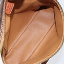 CELINE Macadam Canvas Hand Bag PVC Leather 2way Brown Gold Auth ep12572-11