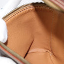 CELINE Macadam Canvas Hand Bag PVC Leather 2way Brown Gold Auth ep12572-22