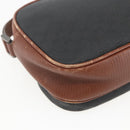 GUCCI Micro GG Supreme Shoulder Bag PVC Leather Black Auth ep12573-16