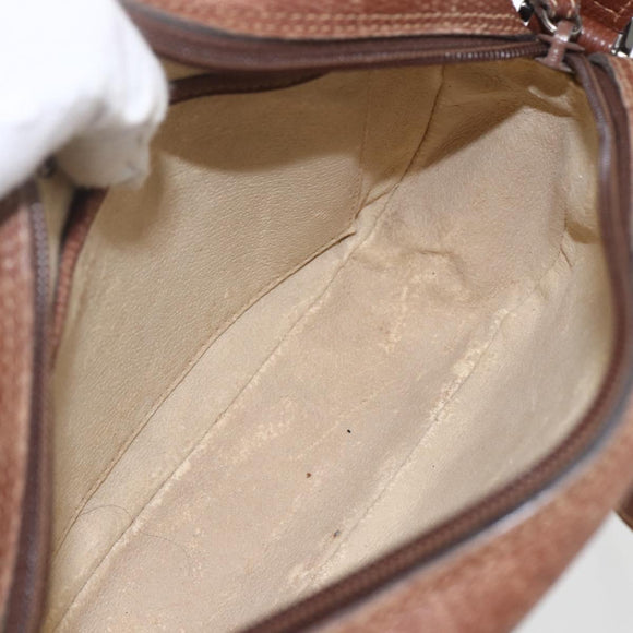 GUCCI Micro GG Supreme Shoulder Bag PVC Leather Black Auth ep12573