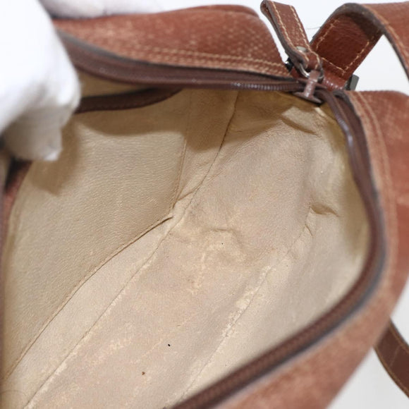 GUCCI Micro GG Supreme Shoulder Bag PVC Leather Black Auth ep12573