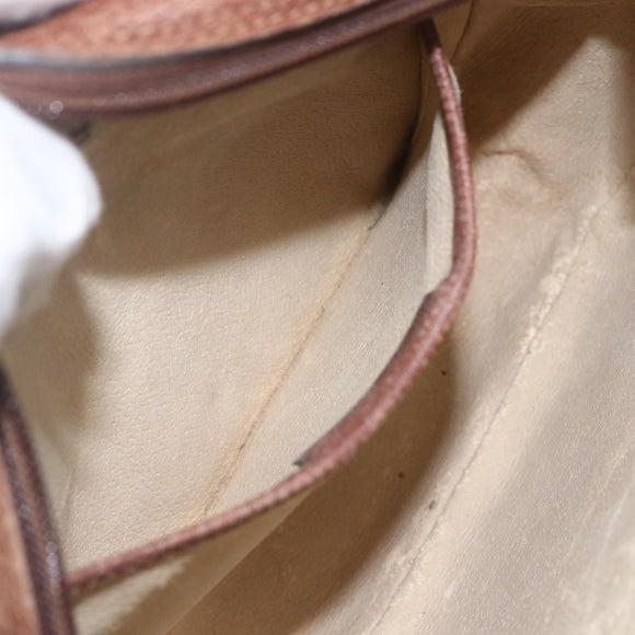 GUCCI Micro GG Supreme Shoulder Bag PVC Leather Black Auth ep12573