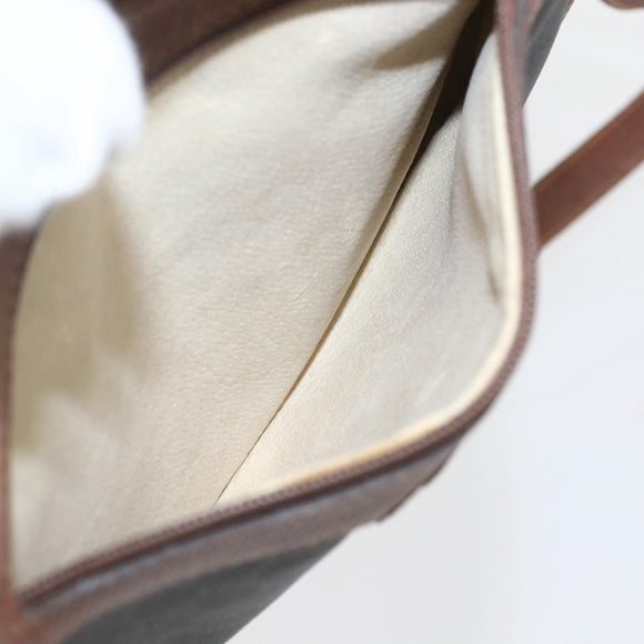 GUCCI Micro GG Supreme Shoulder Bag PVC Leather Black Auth ep12573