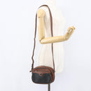 GUCCI Micro GG Supreme Shoulder Bag PVC Leather Black Auth ep12573-22