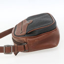 GUCCI Micro GG Supreme Shoulder Bag PVC Leather Black Auth ep12573-3