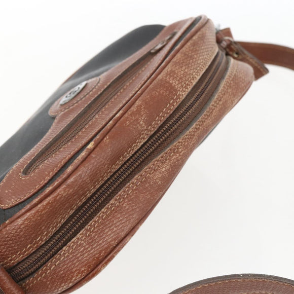 GUCCI Micro GG Supreme Shoulder Bag PVC Leather Black Auth ep12573