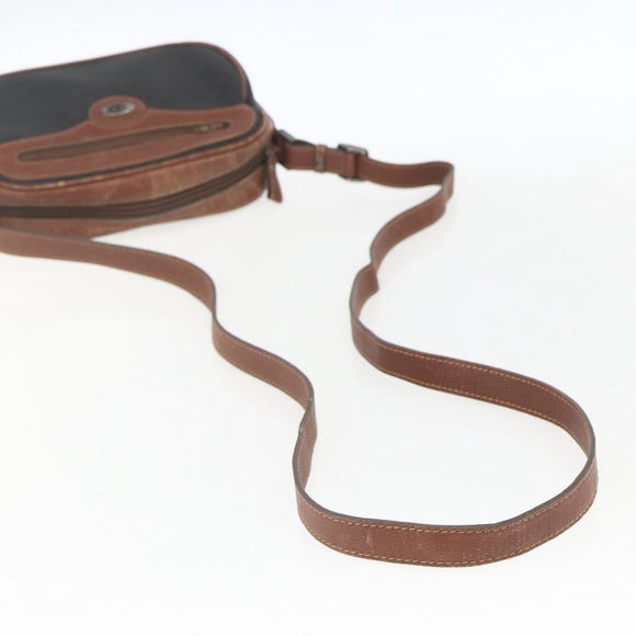 GUCCI Micro GG Supreme Shoulder Bag PVC Leather Black Auth ep12573