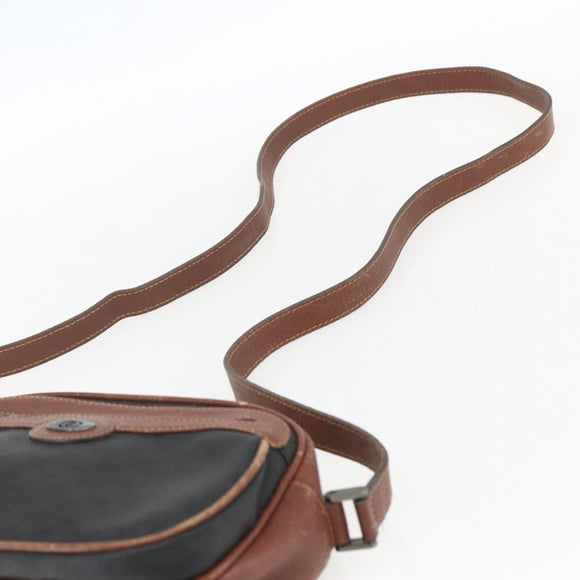 GUCCI Micro GG Supreme Shoulder Bag PVC Leather Black Auth ep12573