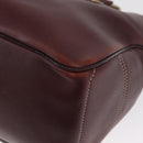 CELINE Boogie bag Hand Bag Leather Brown Silver Auth ep12584-14