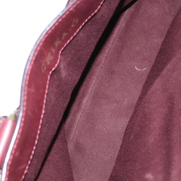 CELINE Boogie bag Hand Bag Leather Brown Silver Auth ep12584