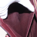 CELINE Boogie bag Hand Bag Leather Brown Silver Auth ep12584-24