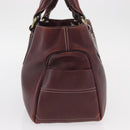 CELINE Boogie bag Hand Bag Leather Brown Silver Auth ep12584-4