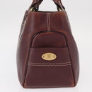 CELINE Boogie bag Hand Bag Leather Brown Silver Auth ep12584-5