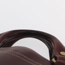 CELINE Boogie bag Hand Bag Leather Brown Silver Auth ep12584-8