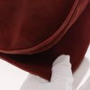 GUCCI Shoulder Bag Suede Bordeaux Gold Auth ep12588-12