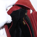 GUCCI Shoulder Bag Suede Bordeaux Gold Auth ep12588-19
