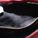 GUCCI Shoulder Bag Suede Bordeaux Gold Auth ep12588-20