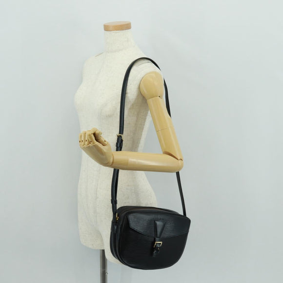 LOUIS VUITTON Epi Jeune Fille MM Shoulder Bag Black M52152 LV Auth ep12589