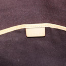CELINE Macadam Canvas Tote Bag PVC Leather Brown Gold Auth ep12590-17