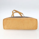 CELINE Macadam Canvas Tote Bag PVC Leather Brown Gold Auth ep12590-5