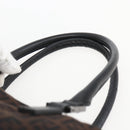 FENDI Zucchino Canvas Hand Bag Dark Brown Auth ep12591-8
