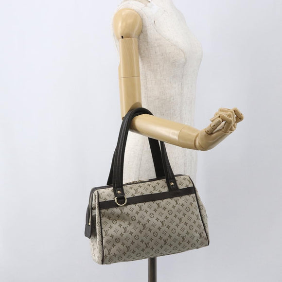 LOUIS VUITTON Monogram Mini Josephine PM Hand Bag Khaki M92215 LV Auth ep12592