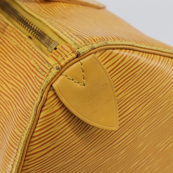 LOUIS VUITTON Epi Speedy 25 Hand Bag Tassili Yellow M43019 LV Auth ep12594